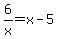 6%2Fx=x-5