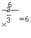 6%2Fx%5E%282%2F3%29=6