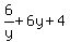 6%2Fy%2B6y%2B4