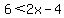 6%3C2x-4