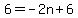 6=-2n%2B6