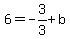 6=-3%2F3%2Bb