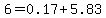 6=0.17%2B5.83
