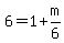 6=1%2Bm%2F6