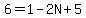 6=1-2N%2B5