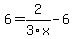 6=2%2F3x-6