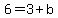 6=3%2Bb