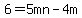 6=5mn-4m