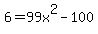 6=99x%5E2-100