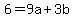 6=9a%2B3b