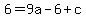 6=9a-6%2Bc
