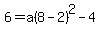 6=a%288-2%29%5E2-4