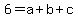 6=a%2Bb%2Bc