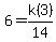 6=k%283%29%2F14