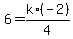 6=k%2A%28-2%29%2F4