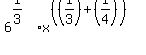 6%5E%281%2F3%29x%5E%28%28%281%2F3%29+%2B+%281%2F4%29%29%29