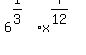 6%5E%281%2F3%29x%5E%287%2F12%29