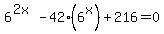 6%5E%282x%29-42%2A%286%5Ex%29%2B216=0