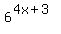 6%5E%284x%2B3%29