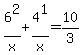 6%5E2%2Fx%2B4%5E1%2Fx=10%2F3