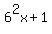 6%5E2x%2B1