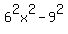 6%5E2x%5E2+-+9%5E2