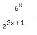 6%5Ex%2F%282%5E%282x%2B1%29%29