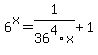 6%5Ex=1%2F36%5E4x%2B1