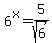 6%5Ex=5%2Fsqrt%286%29