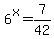 6%5Ex+=+7%2F42