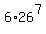 6+%2A+26%5E7