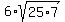 6+%2A+sqrt%2825%2A7%29