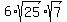 6+%2Asqrt%2825%29+%2A+sqrt%287%29