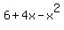 6+%2B+4x+-+x%5E2