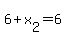 6+%2B+x%5B2%5D+=+6