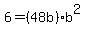 6+=+%2848b%29b%5E2