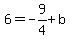 6+=+-9%2F4%2Bb