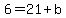 6+=+21%2Bb