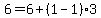 6+=+6%2B%281-1%293