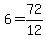 6+=+72%2F12