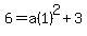 6+=+a%281%29%5E2+%2B+3