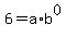 6+=+a%2Ab%5E0