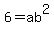 6+=+ab%5E2