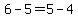6++-++5+=+5+-+4