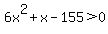 6+x%5E2+%2B+x+-155%3E0