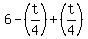 6-%28t%2F4%29%2B%28t%2F4%29