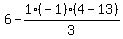 6-1%28-1%29%284-13%29%2F3