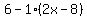 6-1%2A%282x-8%29