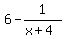 6-1%2F%28x%2B4%29
