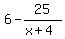 6-25%2F%28x%2B4%29